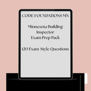 Minnesota Building Inspector Exam Prep Pack – Volume 1